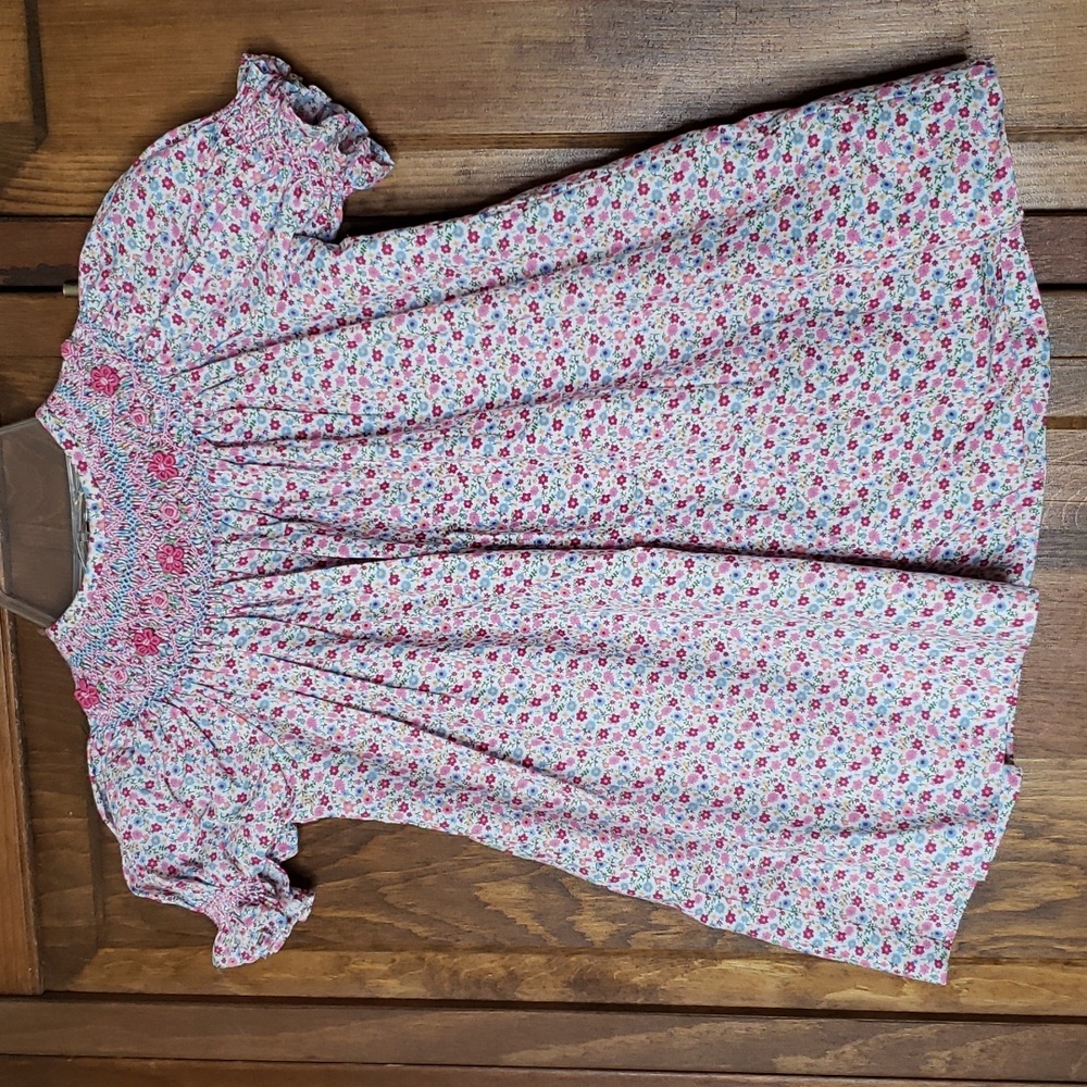 Strasburg Smocked Floral Dress Sz 3M